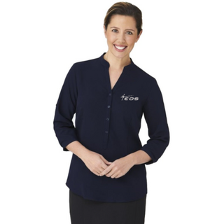 WORKWEAR, SAFETY & CORPORATE CLOTHING SPECIALISTS So Ezy - 3/4 Sleeve Shirt - Ladies (Inc EMB Logo)