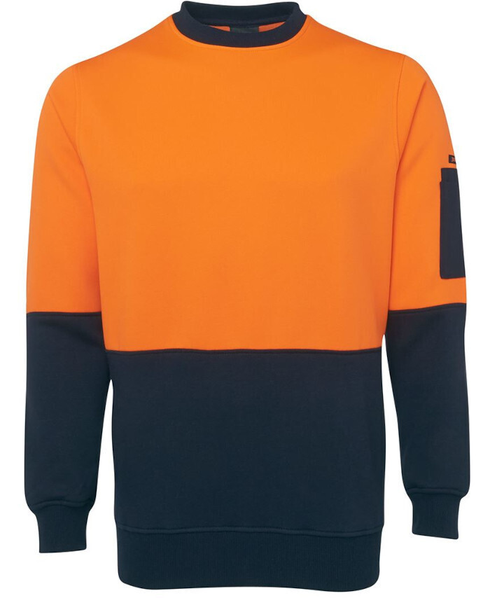 WORKWEAR, SAFETY & CORPORATE CLOTHING SPECIALISTS JB's HI VIS FLEECY CREW