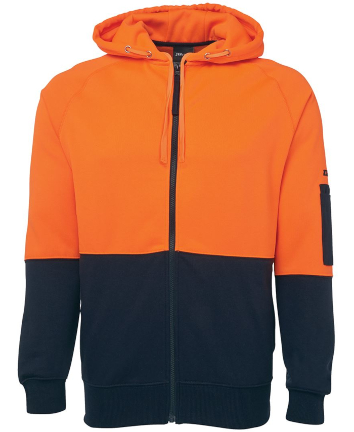 WORKWEAR, SAFETY & CORPORATE CLOTHING SPECIALISTS JB's HI VIS FLEECY HOODIE