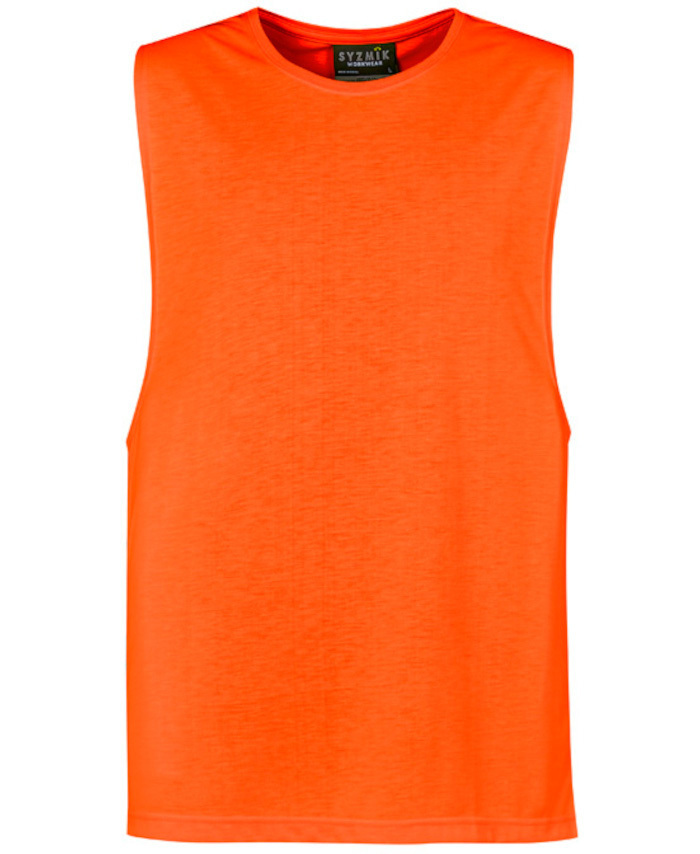 WORKWEAR, SAFETY & CORPORATE CLOTHING SPECIALISTS Mens His Vis Sleeveless Tee