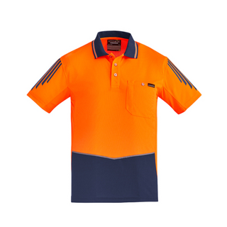 WORKWEAR, SAFETY & CORPORATE CLOTHING SPECIALISTS Mens Hi Vis Flux S/S Polo