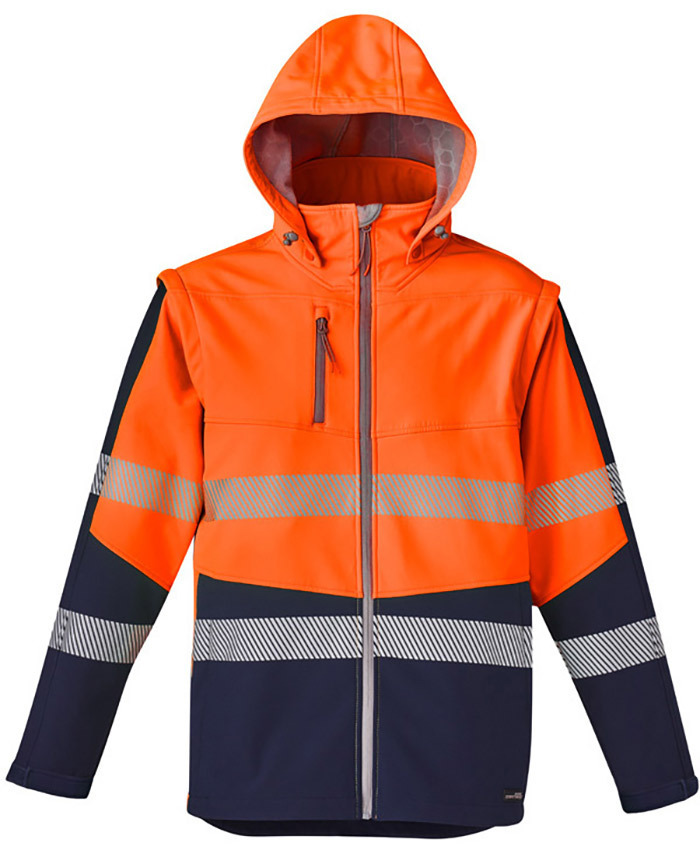 WORKWEAR, SAFETY & CORPORATE CLOTHING SPECIALISTS Unisex Streetworx 2 in 1 Stretch Softshell Taped Jacket