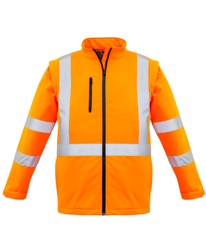 WORKWEAR, SAFETY & CORPORATE CLOTHING SPECIALISTS Unisex Hi Vis 2 in 1 X Back Soft Shell Jacket
