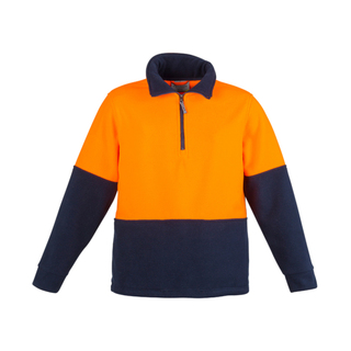 WORKWEAR, SAFETY & CORPORATE CLOTHING SPECIALISTS Unisex Hi Vis Half Zip Fleece Jumper