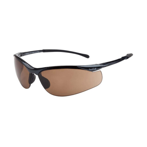 WORKWEAR, SAFETY & CORPORATE CLOTHING SPECIALISTS - CONTOUR Dark Gun Frame PLATINUM AS/AF Bronze Lens - Spectacles