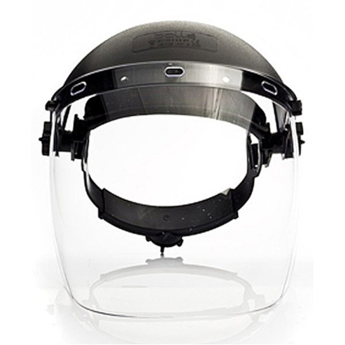 WORKWEAR, SAFETY & CORPORATE CLOTHING SPECIALISTS - SPHERE Complete Face Shield - With Head Gear & Visor