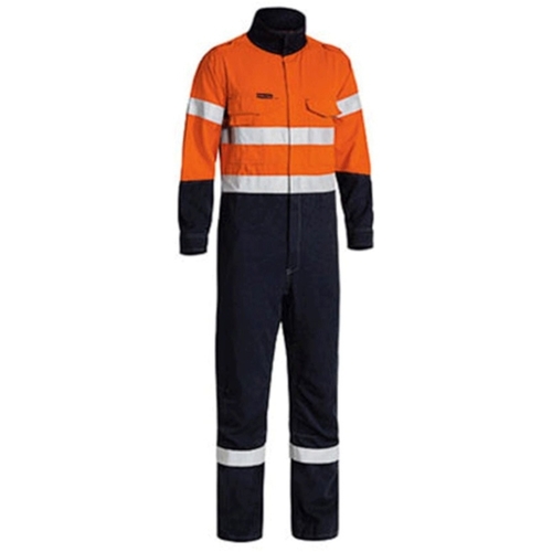 WORKWEAR, SAFETY & CORPORATE CLOTHING SPECIALISTS TENCATE TECASAFE PLUS TAPED TWO TONE HI VIS ENGINEERED FR VENTED COVERALL