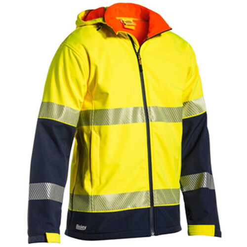 WORKWEAR, SAFETY & CORPORATE CLOTHING SPECIALISTS - TAPED HI VIS RIPSTOP BONDED FLEECE JACKET