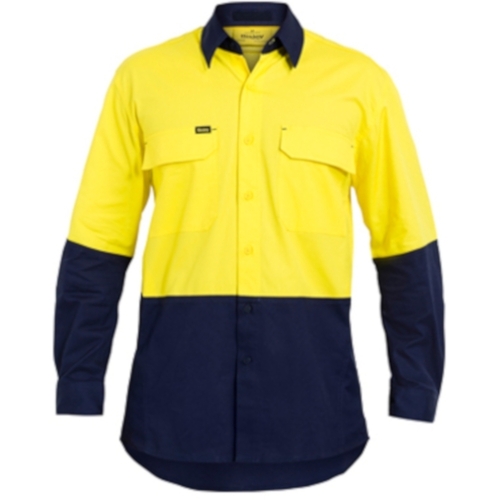WORKWEAR, SAFETY & CORPORATE CLOTHING SPECIALISTS X AIRFLOW RIPSTOP HI VIS SHIRT - LONG SLEEVE