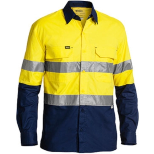 WORKWEAR, SAFETY & CORPORATE CLOTHING SPECIALISTS 3M TAPED X AIRFLOW RIPSTOP HI VIS SHIRT - LONG SLEEVE