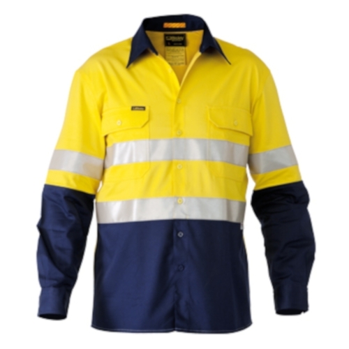 WORKWEAR, SAFETY & CORPORATE CLOTHING SPECIALISTS - 3M TAPED HI VIS INDUSTRIAL COOL VENTED SHIRT - LONG SLEEVE