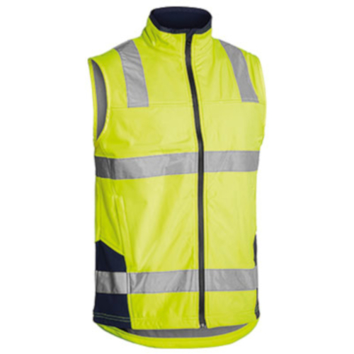 WORKWEAR, SAFETY & CORPORATE CLOTHING SPECIALISTS - TAPED HI VIS SOFT SHELL VEST