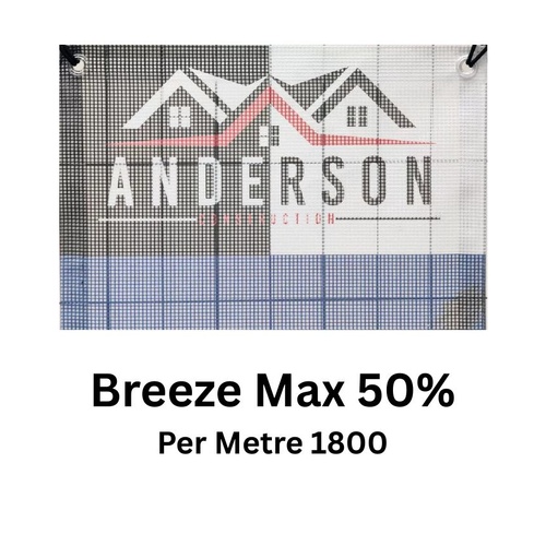 WORKWEAR, SAFETY & CORPORATE CLOTHING SPECIALISTS Fence Mesh 1800mm Per Metre Breeze Max 50% Breathable