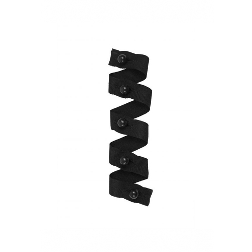WORKWEAR, SAFETY & CORPORATE CLOTHING SPECIALISTS - STUD BUTTONS ON TAPE BLACK