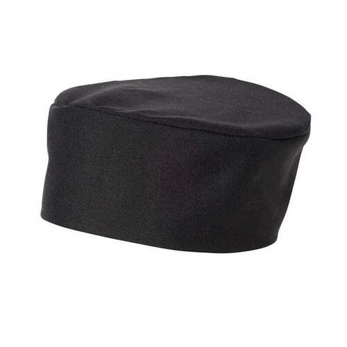 WORKWEAR, SAFETY & CORPORATE CLOTHING SPECIALISTS - HAT CHEF FLAT TOP BLACK L