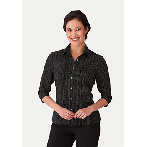 WORKWEAR, SAFETY & CORPORATE CLOTHING SPECIALISTS - City Collection Stretch Spot-3/4 Sleeve