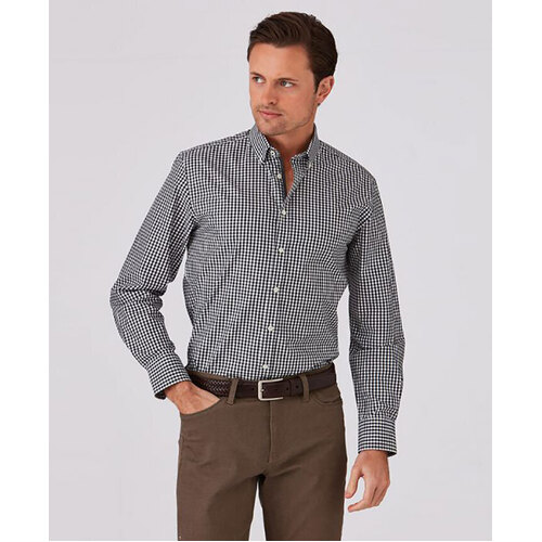 WORKWEAR, SAFETY & CORPORATE CLOTHING SPECIALISTS - Gingham City Check Long Sleeve Shirt - Mens