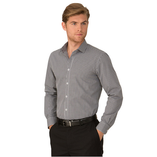 WORKWEAR, SAFETY & CORPORATE CLOTHING SPECIALISTS So Ezy Check - Long Sleeve Shirt - Mens