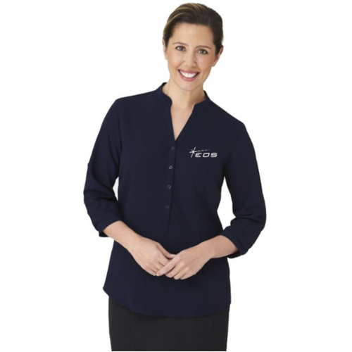 WORKWEAR, SAFETY & CORPORATE CLOTHING SPECIALISTS So Ezy - 3/4 Sleeve Shirt - Ladies (Inc EMB Logo)