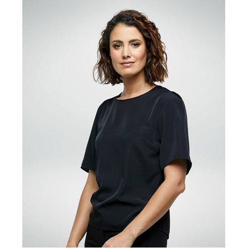 WORKWEAR, SAFETY & CORPORATE CLOTHING SPECIALISTS Echo - Loose Fit Blouse - Black - 6