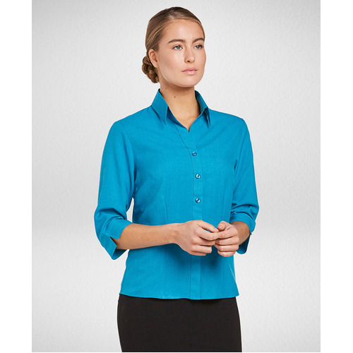 WORKWEAR, SAFETY & CORPORATE CLOTHING SPECIALISTS Climate Smart - Semi Fit 3/4 Sleeve Blouse