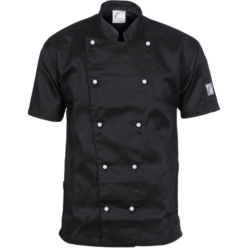 WORKWEAR, SAFETY & CORPORATE CLOTHING SPECIALISTS - DNC Three Way Air Flow Chef Jacket - Short Sleeve