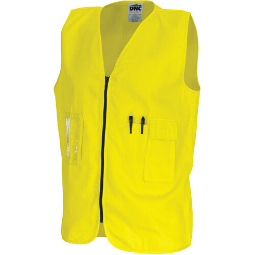 WORKWEAR, SAFETY & CORPORATE CLOTHING SPECIALISTS - DNC Daytime Cotton Safety Vest-