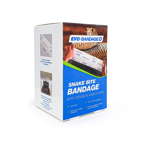 WORKWEAR, SAFETY & CORPORATE CLOTHING SPECIALISTS - EVO-BANDAGE PREMIUM SNAKE BITE BANDAGE, 10CM, LATEX FREE