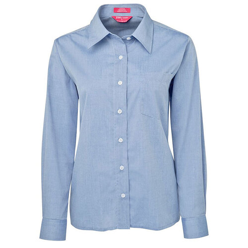 WORKWEAR, SAFETY & CORPORATE CLOTHING SPECIALISTS - JB's LADIES L/S FINE CHAMBRAY SHIRT