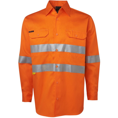 WORKWEAR, SAFETY & CORPORATE CLOTHING SPECIALISTS - JB's HI VIS L/S (D+N) 150G WORK SHIRT