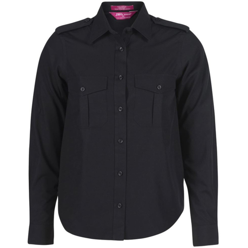 WORKWEAR, SAFETY & CORPORATE CLOTHING SPECIALISTS - JB's LADIES L/S EPAULETTE SHIRT