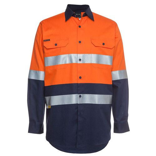 WORKWEAR, SAFETY & CORPORATE CLOTHING SPECIALISTS - JB's HI VIS (D+N) L/S 190G SHIRT