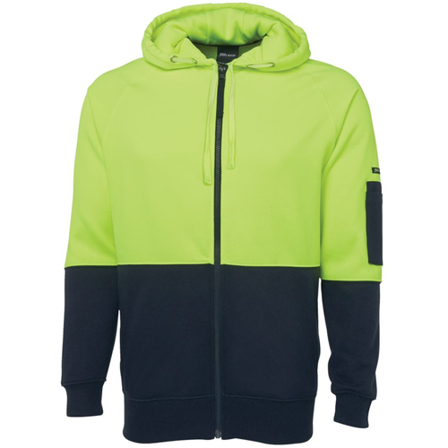WORKWEAR, SAFETY & CORPORATE CLOTHING SPECIALISTS - JB's HI VIS FLEECY HOODIE
