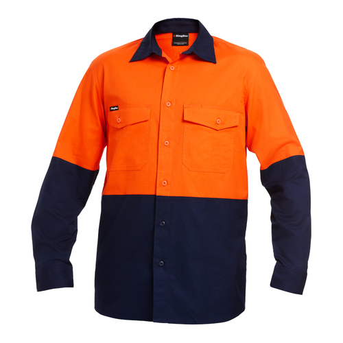 WORKWEAR, SAFETY & CORPORATE CLOTHING SPECIALISTS Workcool - Workcool 2 Hi-Vis Spliced Shirt L/S