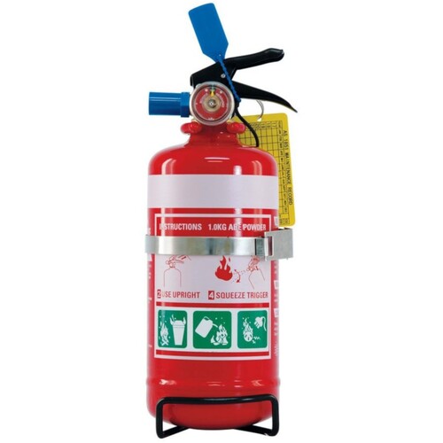 WORKWEAR, SAFETY & CORPORATE CLOTHING SPECIALISTS - 1.0kg ABE Extinguisher c/w Vehicle Bracket