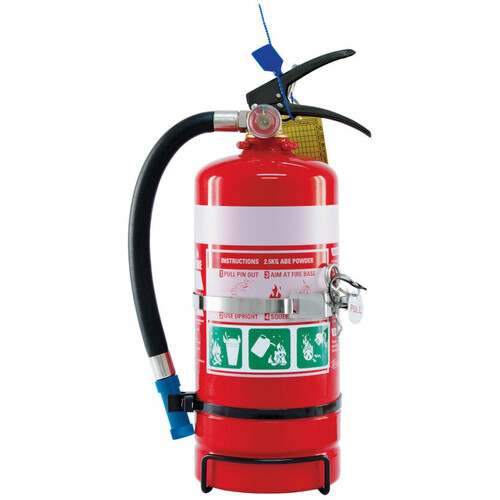 WORKWEAR, SAFETY & CORPORATE CLOTHING SPECIALISTS - 2.5kg ABE Extinguisher c/w Vehicle Bracket