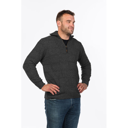 WORKWEAR, SAFETY & CORPORATE CLOTHING SPECIALISTS MARLBOROUGH - Possum Merino Half Zip Jumper