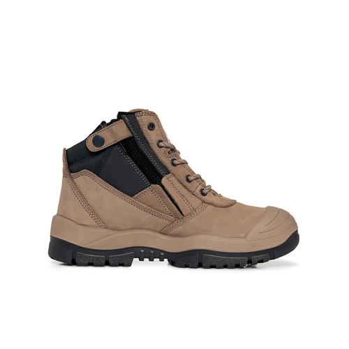 WORKWEAR, SAFETY & CORPORATE CLOTHING SPECIALISTS Stone ZipSider Boot (Scuff Cap)