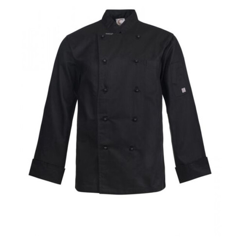 WORKWEAR, SAFETY & CORPORATE CLOTHING SPECIALISTS - LIGHTWEIGHT EXECUTIVE CHEF JACKET L/S with fold back cuff