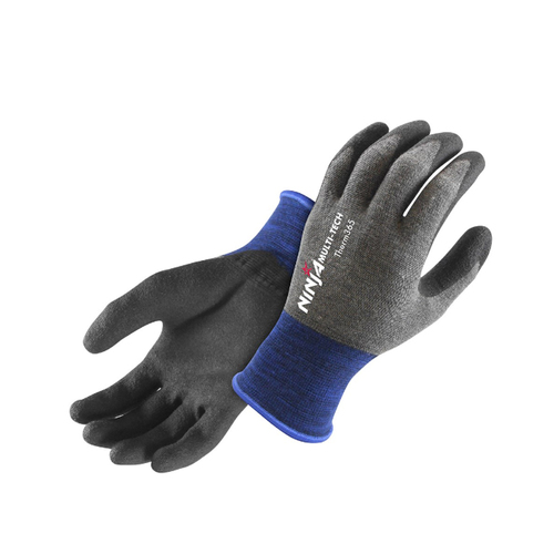 WORKWEAR, SAFETY & CORPORATE CLOTHING SPECIALISTS - Ninja Multi-Tech Therm365 Glove Blue/Grey NITHRM365