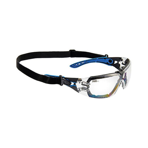 WORKWEAR, SAFETY & CORPORATE CLOTHING SPECIALISTS SAFETY GLASSES PROTEUS 5 CLEAR LENS SPEC AND GASKET COMBO