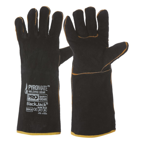 WORKWEAR, SAFETY & CORPORATE CLOTHING SPECIALISTS - Black & Gold Welders 16"