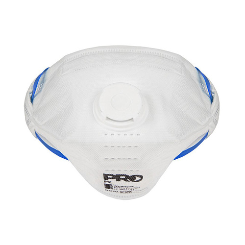 WORKWEAR, SAFETY & CORPORATE CLOTHING SPECIALISTS DISCONTINUED - Horizontal Flat Fold P2 Respirator with Valve Box of 10