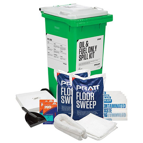 WORKWEAR, SAFETY & CORPORATE CLOTHING SPECIALISTS - PRATT ECONOMY 120LTR OIL & FUEL ONLY SPILL KIT- WHITE LID