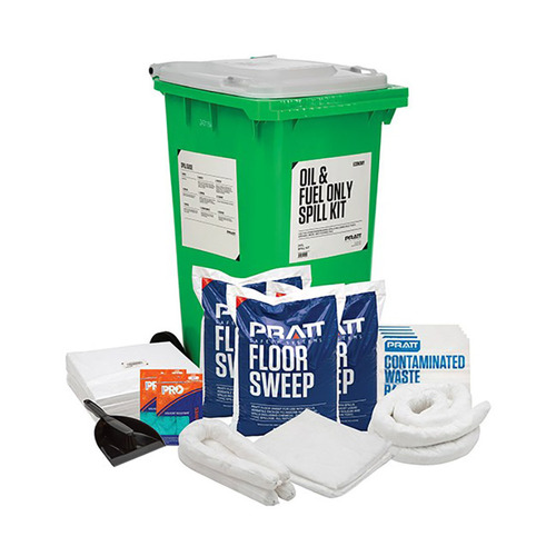 WORKWEAR, SAFETY & CORPORATE CLOTHING SPECIALISTS PRATT ECONOMY 240LTR OIL & FUEL ONLY SPILL KIT- WHITE LID