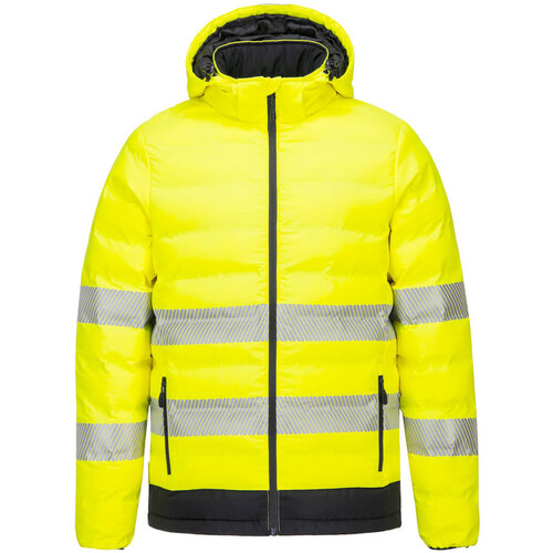 WORKWEAR, SAFETY & CORPORATE CLOTHING SPECIALISTS Hi-Vis Ultrasonic Heated Tunnel Jacket