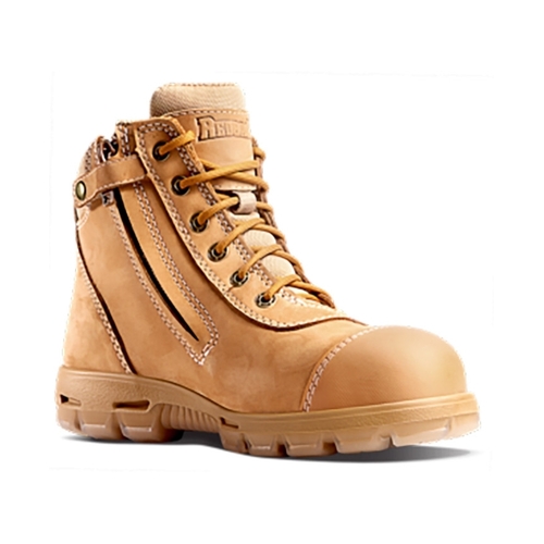 WORKWEAR, SAFETY & CORPORATE CLOTHING SPECIALISTS L/Z Cobar Safety Toe Wheat Nubuck Zip Scuff Cap