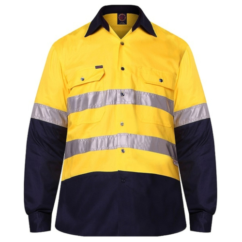WORKWEAR, SAFETY & CORPORATE CLOTHING SPECIALISTS - Vent L/S Shirt 3M Tape