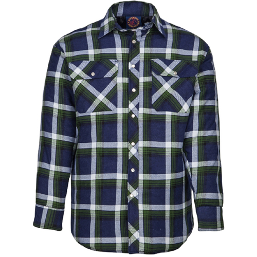 WORKWEAR, SAFETY & CORPORATE CLOTHING SPECIALISTS Flannelette Quilted Shirt