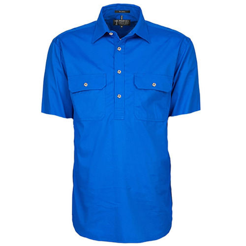 WORKWEAR, SAFETY & CORPORATE CLOTHING SPECIALISTS Closed Front Men's Pilbara Shirt - Short Sleeve